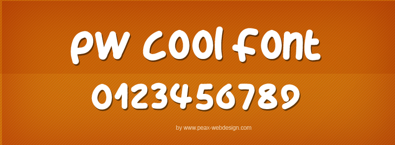 PW Cool Font Font