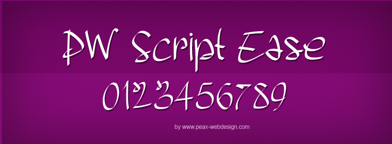 PW Script Ease Font
