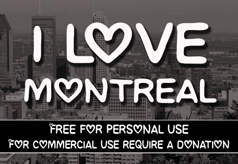 CF I love Montreal Font