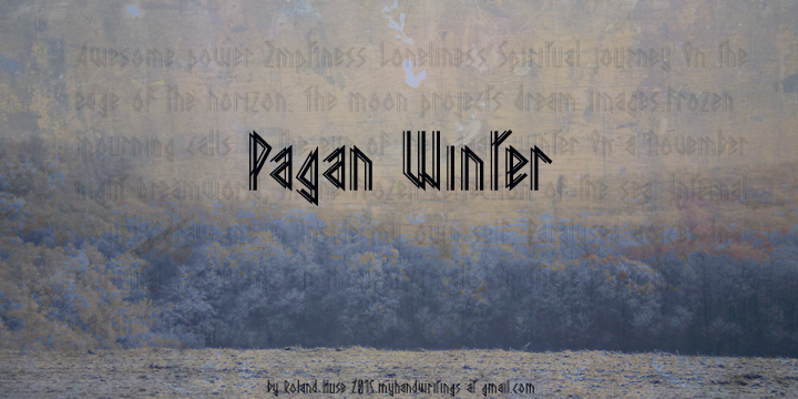 Pagan Winter Font