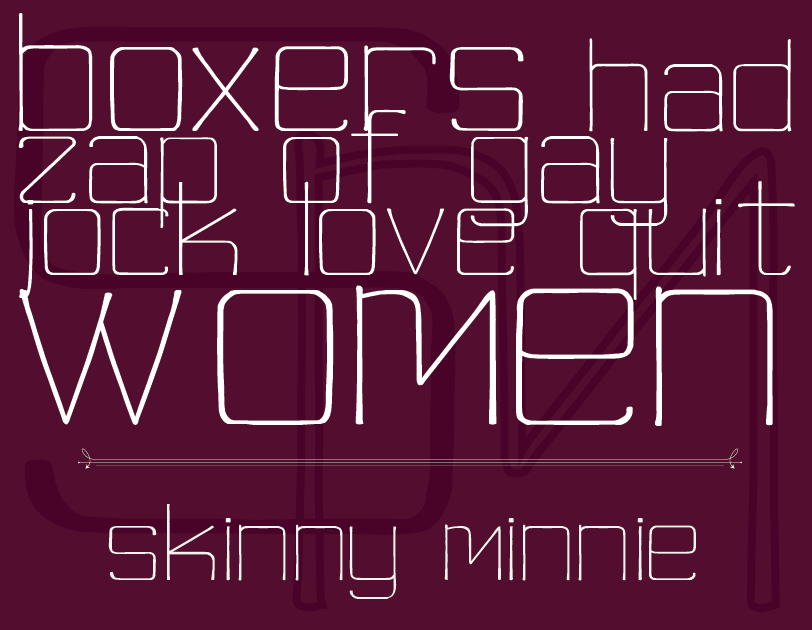 Skinny Minnie Font