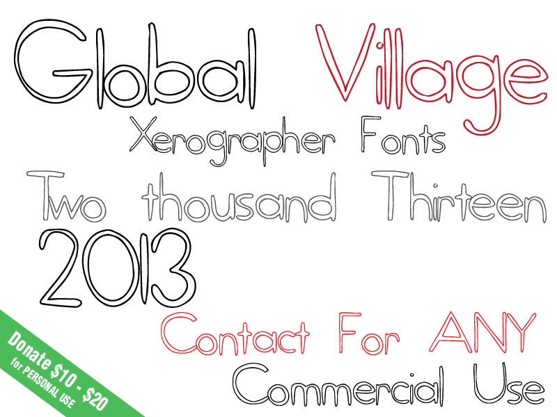 Global Village Font