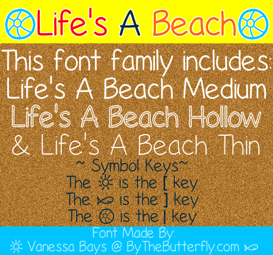 Life's A Beach Font