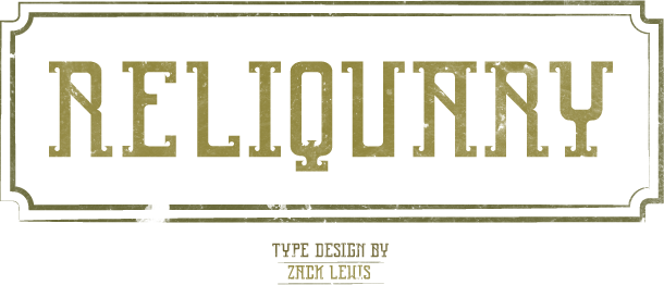 Reliquary Font