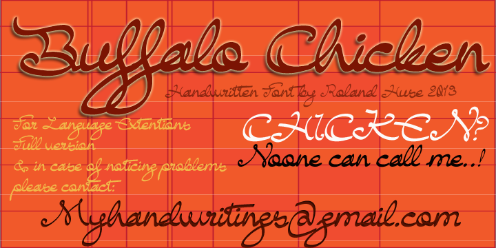 Buffalo Chicken Font