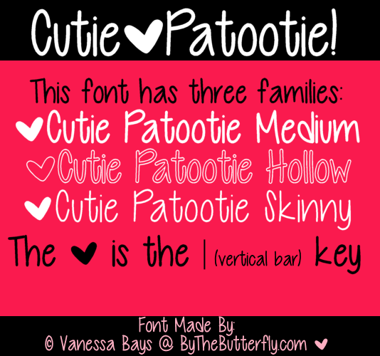 Cutie Patootie Font