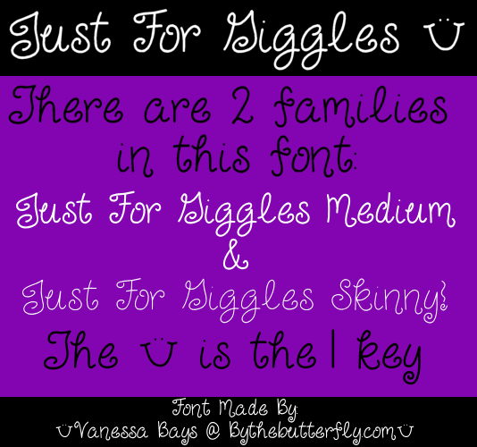 Just For Giggles Font