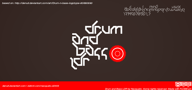 Drum and Bass LDR Font