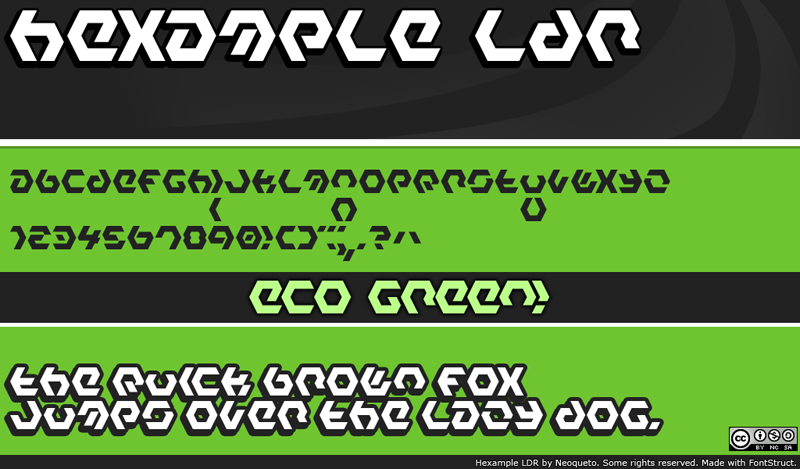 Hexample LDR Font