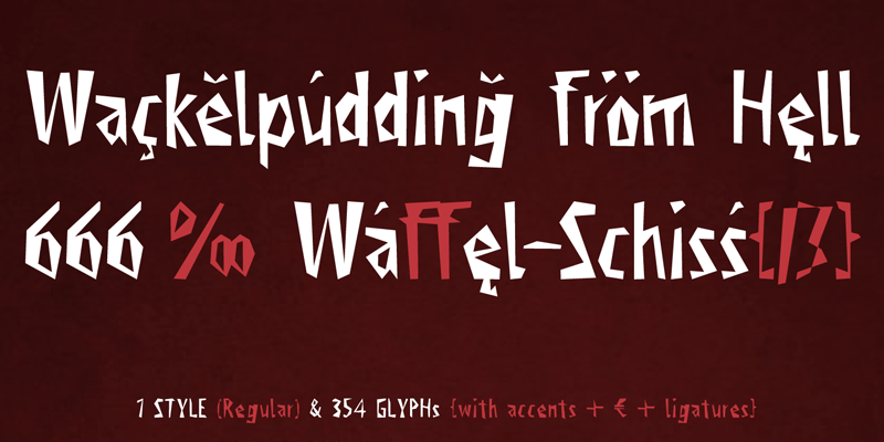 Viktors Littl Creepy Horror Font