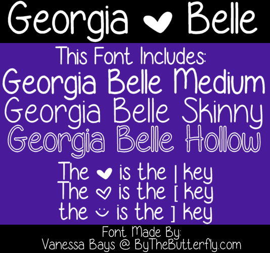 Georgia Belle Font