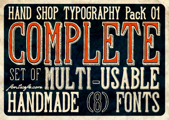 Hand Shop Typography A20 Font