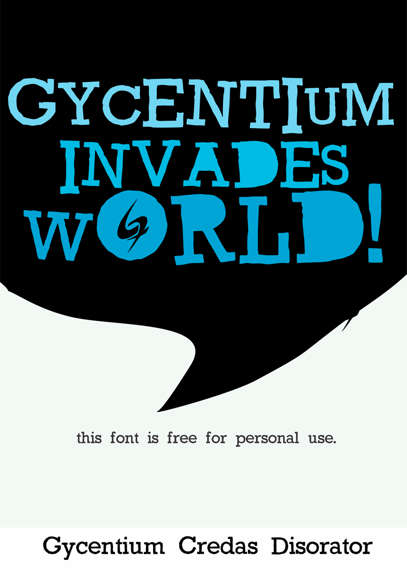 Gycentium Goespop Font