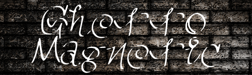 Ghetto Magnetic Font