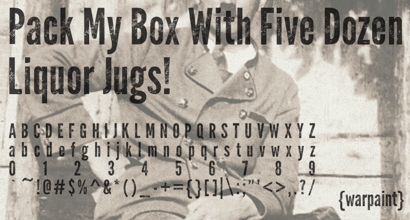 Warpaint Font