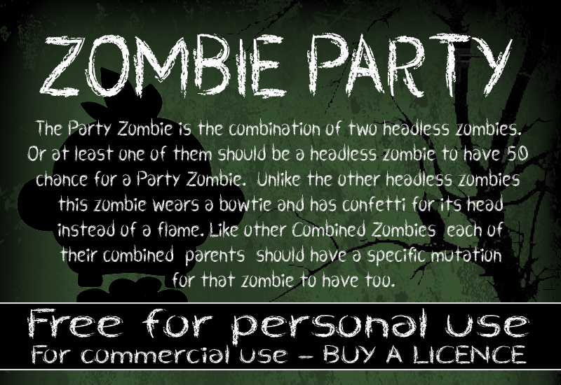 CF Zombie Party Font