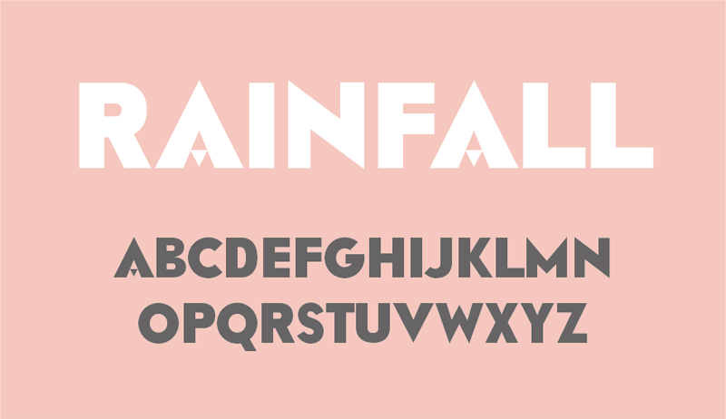 Rainfall Font