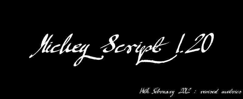 Mickey Script Font