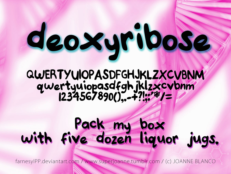 Joanne Deoxyribose Font