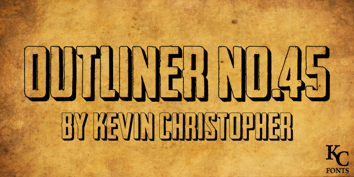 Outliner No.45 Font