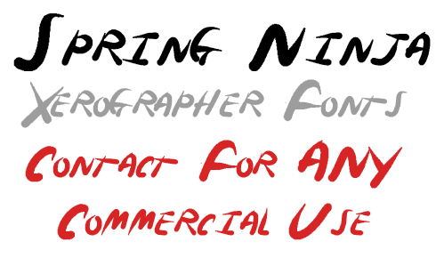 Spring Ninja Font