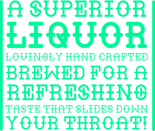 Liquor Font