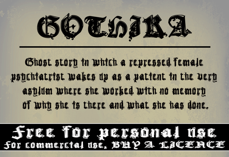 CF Gothika Font