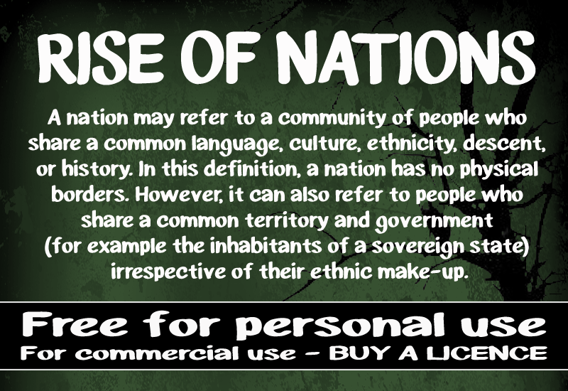 CF Rise of Nations Font