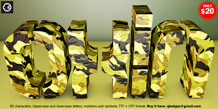 Oxin Army Font