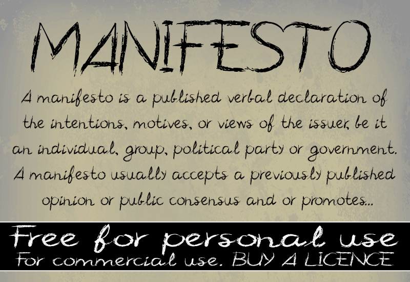 CF Manifesto Font