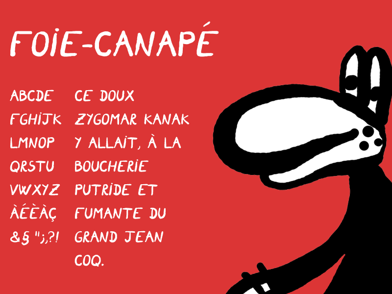 Foie Canape Font