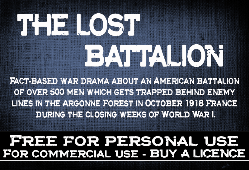 CF The Lost Battalion Font