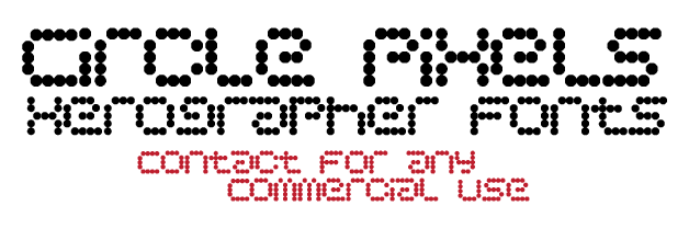 Circle Pixels Font