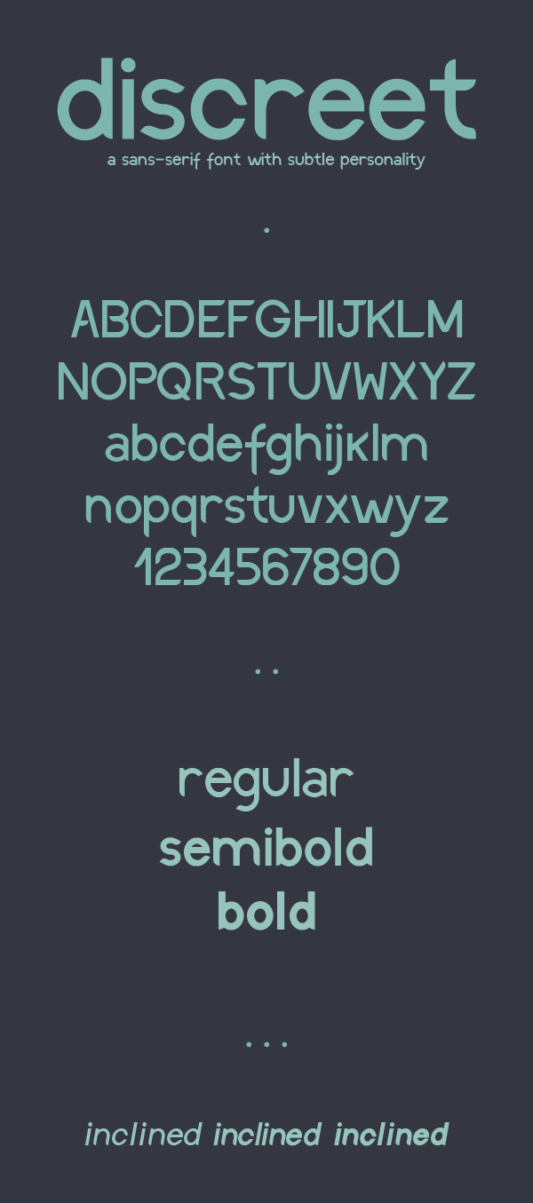 Discreet Font