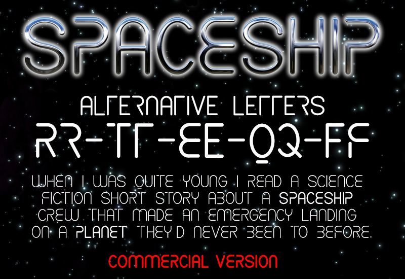 CF Spaceship Font