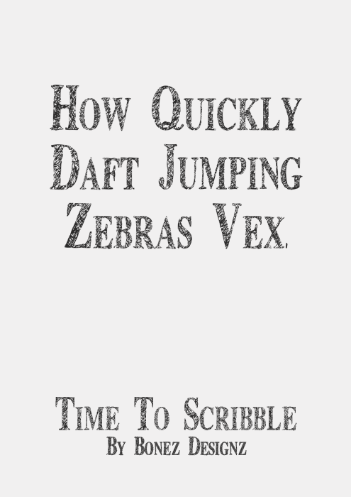 Time To Scribble Font