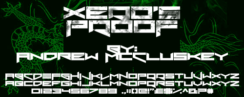 Xero's Proof Font