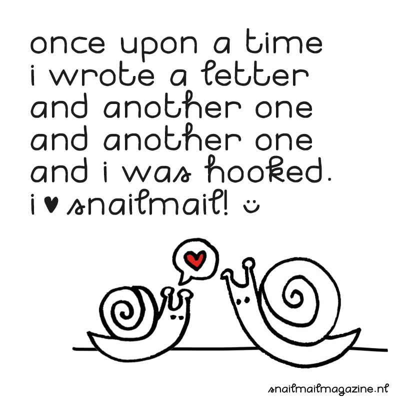 I love snailmail Font
