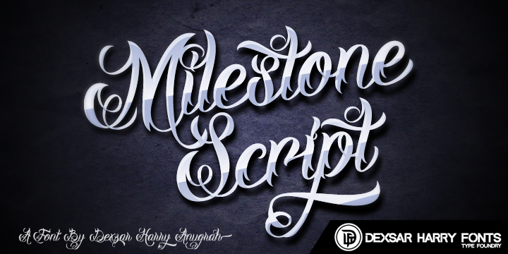 DHF Milestone Script Font