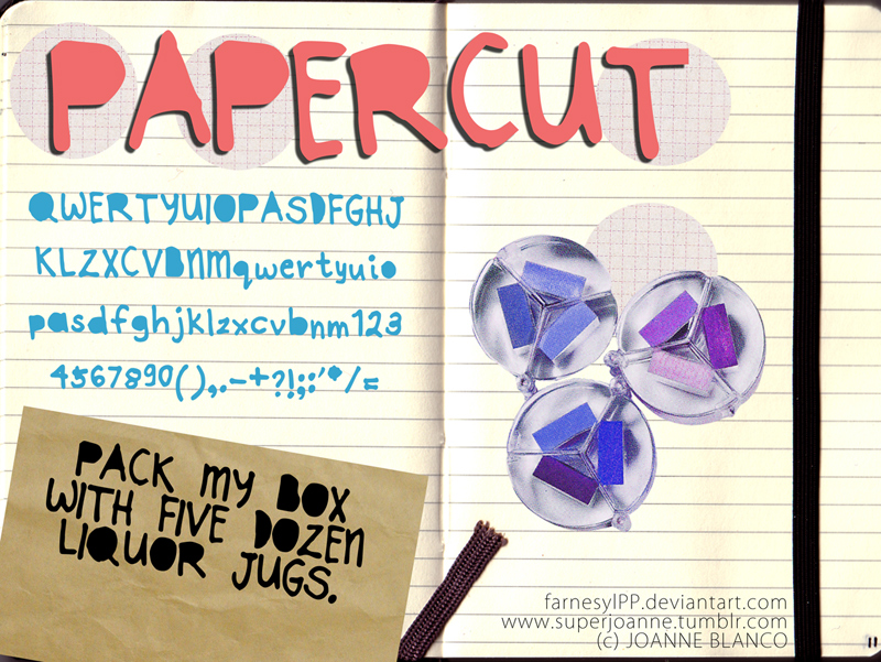 Joanne Papercut Font