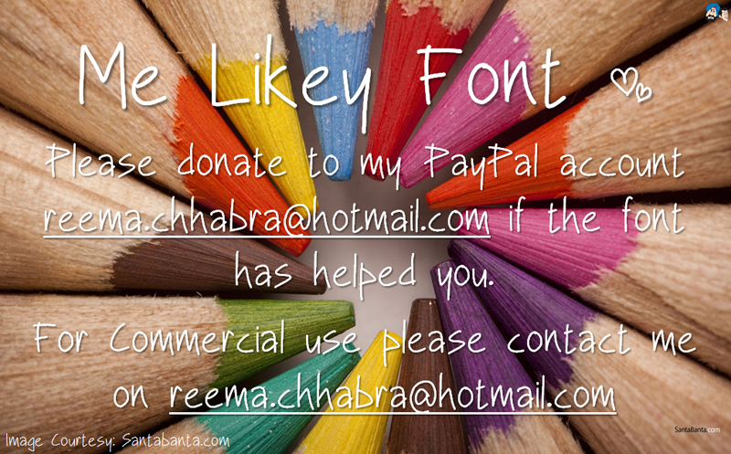Me Likey Font