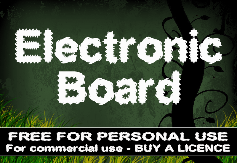 CF Electronic Board Font