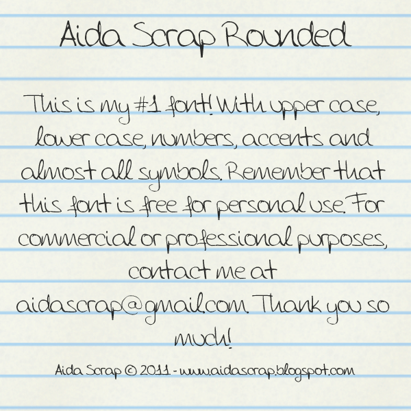 Aida Scrap Rounded Font