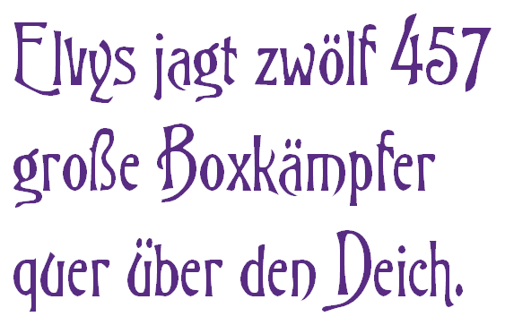 Trinigan FG Font