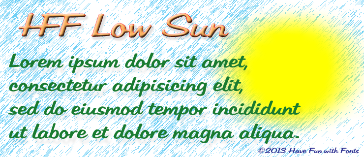 HFF Low Sun Font