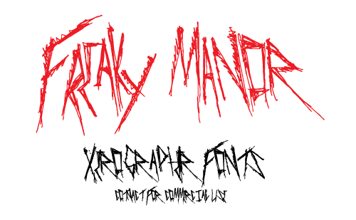 Freaky Manor Font