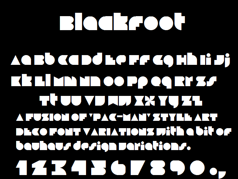 Blackfoot Font