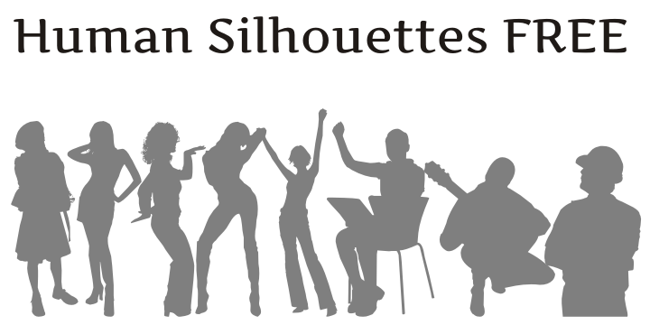 Human Silhouettes Font