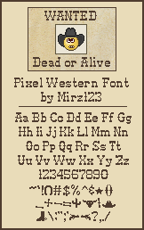 Pixel Western Font