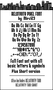 Relativity Font